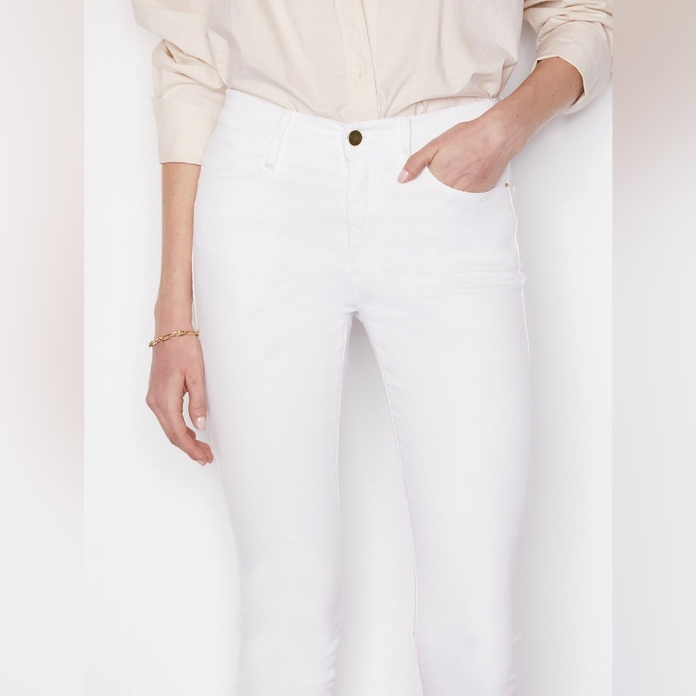 NWT Frame Le High Skinny- Blanc